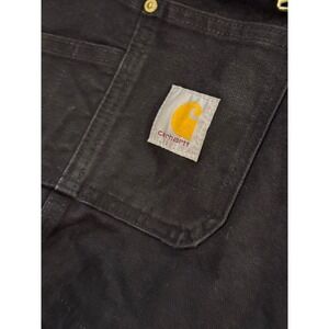 Carhart 40x30 Relaxed Fit Double Knee Overalls  Black